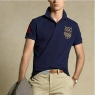 Ralph Lauren Men Polo shirt-short sleeve navy blue No.623